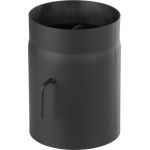 Țeavă de fum groasă din oțel cu clapetă, Ø250/150 mm, 2 mm