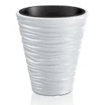 Ghiveci Prosperplast SAND 350 alb, 35 cm, cu inserție pentru interior/exterior