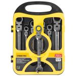 Set chei combinate cu clichet Strend Pro CSS819, 7 piese, 8–19 mm, Cr-V