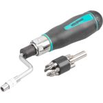 Șurubelniță Whirlpower SpeedyDriver 1/4” cu depozitare în mâner, 12 biți incluși