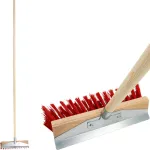 Mătură stradală Geco U300.3 300 mm cu coadă și racletă metalică