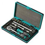 Trusă chei tubulare Whirlpower 1/4" cu clichet, 42 piese, în cutie