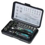 Set capete tubulare Whirlpower 96-5856 1/4", 56 piese, în trusă compactă