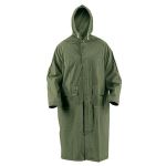 Pelerină de ploaie CETUS PVC verde, mărimea XL, cu glugă și ventilație