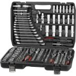 Trusă de scule Strend Pro S221, 215 piese, în valiză, 1/2 + 1/4 + 3/8