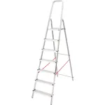 Scară pliabilă din aluminiu Strend Pro ALD, 7 trepte, max. 125 kg