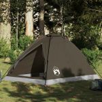 Cort de camping cupolă pentru 2 persoane, maro, impermeabil GartenMobel Dekor