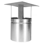 Pălărie pentru coș de fum 180 mm din oțel, protecție anti-ploaie