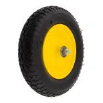 Roată pneumatică 350-8 pentru roabă, ax 20x93 mm, jantă metalică Elefant