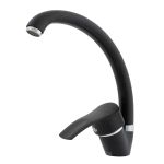 Baterie de bucătărie Fleko FZUF-MD275 neagră, monocomandă, pipă rotativă