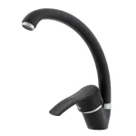 Baterie de bucătărie Fleko FZUF-MD275 neagră, monocomandă, pipă rotativă