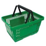 Coș de cumpărături Racks Shopper 20 L, verde, cu mânere confortabile