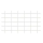 Spalier grilaj alb pentru plante cățărătoare Garden MEK6, 145x72,5 cm