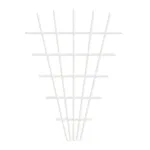 Spalier grădină alb tip V 145x75 cm pentru plante cățărătoare Garden MEV5