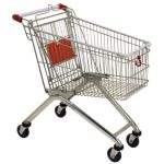 Cărucior de cumpărături Racks DC70B cu roți pivotante, 80 kg