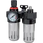 Filtru de aer pentru compresor Airtool MF-3 cu regulator, manometru și 1/4"