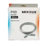 Furtun de duș Mixxus Silver 150 cm din silicon, filet standard, model F03