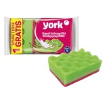 Set bureți pentru vase York Wave 4+1, formă ondulată pentru curățare eficientă