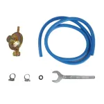 Kit complet furtun GPL 2 m cu ceas pentru butelie si accesorii de montaj