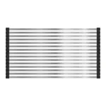 Suport metalic tip roll mat pentru uscare vase, inox telescopic 26–44 cm