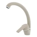 Baterie lavoar Fleko MB203 bej granit, cartus ceramic 40 mm, cu racorduri incluse