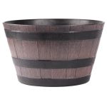 Ghiveci tip jardiniere Strend Pro Woodeff 39x23 cm, teak, efect lemn