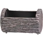 Jardinieră Strend Pro Woodeff tip butuc, nuc, efect lemn, 22x35 cm