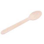 Lyžica MagicHome Woodline ECO Gastro, drevená, príborová, 160 mm, bal. 100 ks, 100% Natural