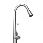 Baterie de bucătărie cu duș extractibil, inox SUS304 satinat, 50 cm – CF021