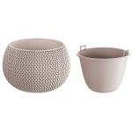 Kvetináč SPLOFY Bowl 290x195 mm, mocca