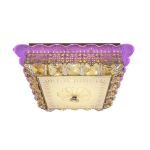 Lustra LED cu cristal ANAIDA RGB 20W, 3000K / 4000K / 6000K, Auriu