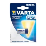 Baterie Varta CR123A 3V litiu, profesionala pentru lanterne si senzori