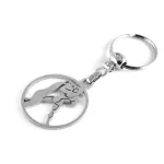 Breloc metalic zodia Vărsător, elegant și rezistent pentru chei