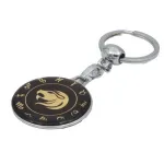 Breloc zodia Leu metalic cu rășină epoxy, elegant și rezistent