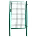 Poartă de grădină metalică verde 1000x1600 mm, zinc+PVC, Strend Pro