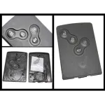 Carcasă cartelă cheie Renault Clio IV cu 4 butoane, fără electronică, OEM