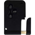 Carcasă cheie Renault Megane II cu 3 butoane și lamelă, fără electronica