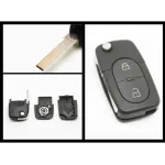 Carcasă cheie tip briceag compatibilă Audi, 2 butoane, lamelă HAA, fără logo