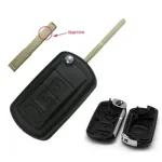 Carcasă cheie tip briceag compatibilă Land Rover, 3 butoane, lamelă HU101