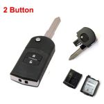 Carcasă cheie tip briceag compatibilă Mazda, 2 butoane, fără cip/electronică