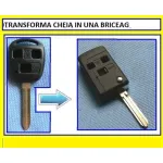 Carcasă cheie tip briceag Toyota, 3 butoane, pentru lamelă TOY43 (compatibilă)