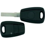 Carcasă cheie compatibilă Fiat Doblo, 1 buton, neagră, lamelă SIP22