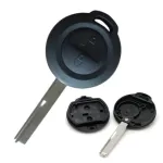 Carcasă cheie compatibilă Mitsubishi Colt, 2 butoane, cu lamelă