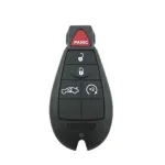 Carcasă cheie compatibilă SmartKey Jeep, 4 butoane + buton Panic, OEM