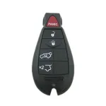 Carcasă cheie compatibilă SmartKey Jeep, 4 butoane cu Panic, portbagaj și lunetă