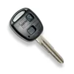 Carcasă cheie compatibilă Toyota Yaris, 2 butoane, lamelă TOY41 (fără electronică)
