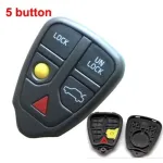 Carcasă telecomandă compatibilă Volvo S80 cu 5 butoane, fără electronică