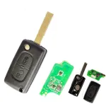 Cheie briceag compatibilă Citroen C4/ C5 și Peugeot 307/207/308, 2 butoane