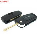 Cheie briceag compatibila Ford Mondeo, 3 butoane, 433MHz, lamela FO21