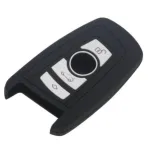 Husă din silicon pentru cheie BMW F01/F10, 4 butoane, neagră, protecție antiderapantă